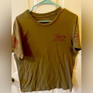 Green grunt style legacy shirt size large great condition!